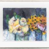 Klaus Fußmann (Velbert 1938). Blumenstillleben mit Vasen. - photo 2