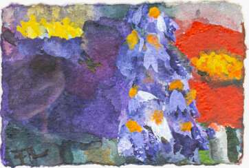 Klaus Fußmann (Velbert 1938). Astern und Anemone.