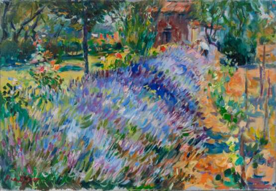 Max Agostini (Paris 1914 - Aubagne 1997). Jardin au printemps. - photo 1