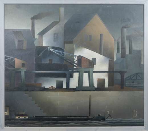 Wilhelm Dietzel (Schirick 1898 - Kaiserswerth 1954). Hafen. - photo 2