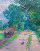 Julius von Ehren (Altona 1864 - Hamburg 1944). Dorfstraße.