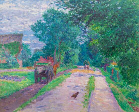 Julius von Ehren (Altona 1864 - Hamburg 1944). Dorfstraße. - photo 1