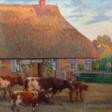 Arthur Siebelist (Loschwitz/Dresden 1870 - Hittfeld/Hamburg 1945). Bauernhaus in Hittfeld. - Сейчас на аукционе