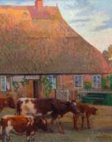Arthur Siebelist (Loschwitz/Dresden 1870 - Hittfeld/Hamburg 1945). Bauernhaus in Hittfeld.