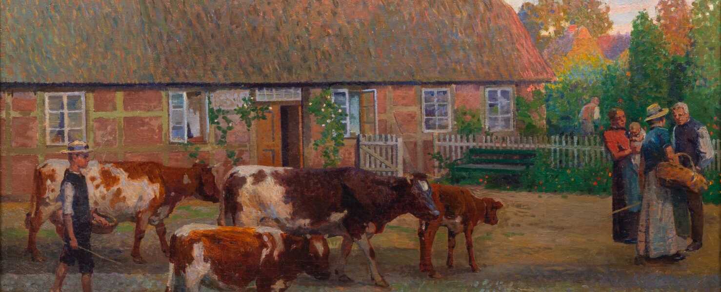 Arthur Siebelist (Loschwitz/Dresden 1870 - Hittfeld/Hamburg 1945). Bauernhaus in Hittfeld.