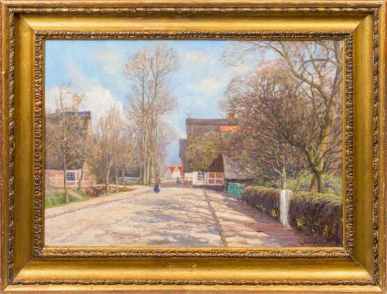 Friedrich Schwinge (Hamburg 1852 - Hamburg 1913). Dorfstraße. - photo 2