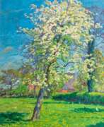 Эрнст Эйтнер. Ernst Eitner (Hamburg 1867 - Hamburg 1955). Blühender Obstbaum.
