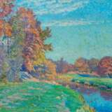 Ernst Eitner (Hamburg 1867 - Hamburg 1955). Herbsttag an der Alster. - photo 1