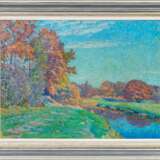 Ernst Eitner (Hamburg 1867 - Hamburg 1955). Herbsttag an der Alster. - photo 2