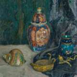 Ernst Eitner (Hamburg 1867 - Hamburg 1955). Stillleben mit Muscheln und japanischer Vase. - photo 1