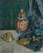 Эрнст Эйтнер. Ernst Eitner (Hamburg 1867 - Hamburg 1955). Stillleben mit Muscheln und japanischer Vase.