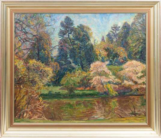 Georg Burmester (Barmen 1864 - Möltenort 1936). Frühling im Park. - photo 2