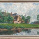 Hans Peter Feddersen (Westerschnatebüll 1848 - Kleiseerkoog 1941). Gehöft am Wasser. - photo 2