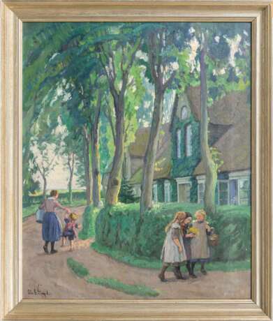 Otto Heinrich Engel (Erbach/Odenwald 1866 - Glücksburg 1949). Abend in Nieblum. - photo 2