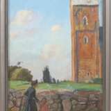 Otto Heinrich Engel (Erbach/Odenwald 1866 - Glücksburg 1949). Turm der Johanniskirche auf Föhr. - фото 2