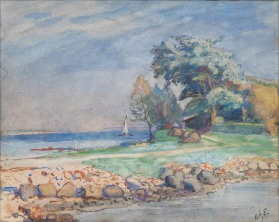 Otto Heinrich Engel (Erbach/Odenwald 1866 - Glücksburg 1949). An der Norderbrücke Holnis. - photo 1