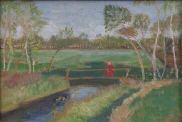 Otto Modersohn (Soest 1865 - Fischerhude 1943). Der Frühling.