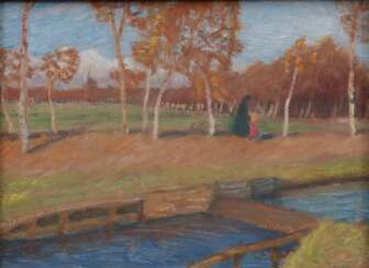 Otto Modersohn (Soest 1865 - Fischerhude 1943). Der Herbst.
