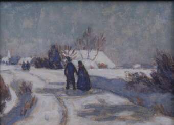 Otto Modersohn (Soest 1865 - Fischerhude 1943). Der Winter.