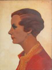 Fritz Uphoff (Witten/Ruhr 1890 - Worpswede 1966). Porträt der Marie Schüll.