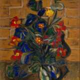 Alfred Kollmar (Bietigheim 1886 - Worpswede 1937). Blumen vor Ziegelwand. - фото 1