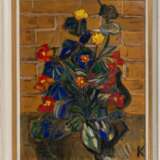 Alfred Kollmar (Bietigheim 1886 - Worpswede 1937). Blumen vor Ziegelwand. - фото 2