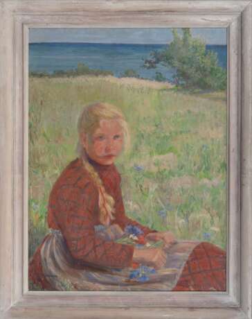 Clara Arnheim (Berlin 1865 - Theresienstadt 1942). Mädchen am Ostseeufer. - photo 2