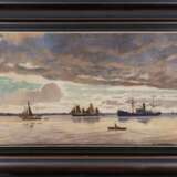 Friedrich Kallmorgen (Altona 1856 - Grötzingen 1924). Abendstimmung auf der Elbe. - photo 2