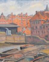 Paul Kayser (Hamburg 1869 - Donaueschingen 1942). Speicherstadt.