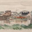 Paul Kayser (Hamburg 1869 - Donaueschingen 1942). Kleiner Dampfer auf der Este. - Maintenant aux enchères