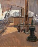 Carl Becker. Carl Becker (Hameln 1862 - Hamburg 1926). Auf Deck.