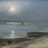 Carl Wilhelm Hugo Schnars-Alquist (Hamburg 1855 - Hamburg 1939). Elbe bei Mondschein. - photo 1