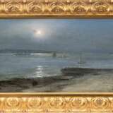 Carl Wilhelm Hugo Schnars-Alquist (Hamburg 1855 - Hamburg 1939). Elbe bei Mondschein. - photo 2