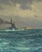 Claus Bergen. Claus Bergen (Stuttgart 1885 - Lenggries 1964). Die deutsche Flotte in der Schlacht von Skagerrak 1916.