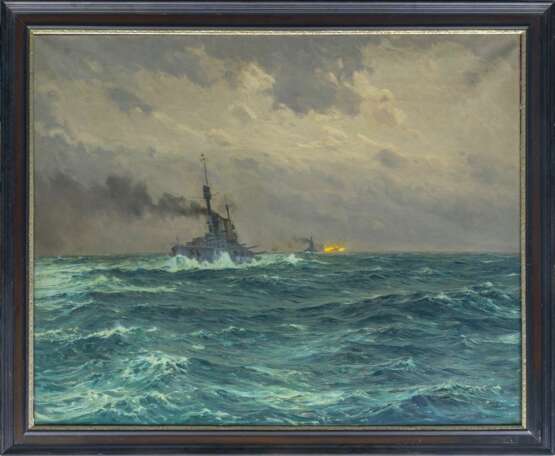 Claus Bergen (Stuttgart 1885 - Lenggries 1964). Die deutsche Flotte in der Schlacht von Skagerrak 1916. - photo 2