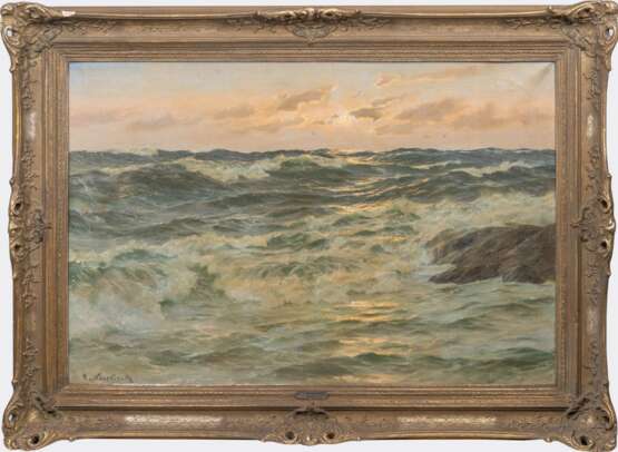 Patrick von Kalckreuth (Kiel 1898 - Starnberg 1970). Meeresbrandung am Morgen. - photo 2