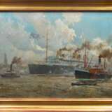 John Gleich (Memel 1879 - nach 1927). Die Europa im Hamburger Hafen. - photo 2
