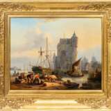 Hermann Mevius (Breslau 1820 - Düsseldorf 1864). Stadt am Wasser. - photo 2