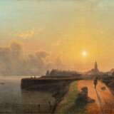 Carl Adloff (Düsseldorf 1819 - Düsseldorf 1863). Küste im Mondschein. - photo 1