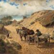 Hermann Kauffmann (Hamburg 1808 - Hamburg 1889). Fuhrwerk auf dem Heimweg. - Now at the auction