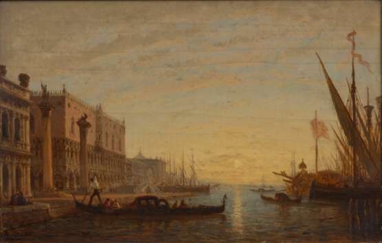 Félix Ziem (Beaune 1821 - Paris 1911). Venedig, Dogenpalast. - photo 1