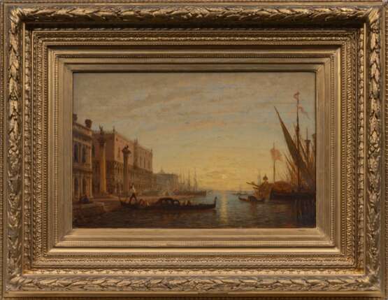 Félix Ziem (Beaune 1821 - Paris 1911). Venedig, Dogenpalast. - photo 2