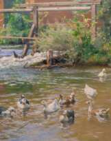 Franz Grässel (Obersasbach/Baden 1861 - Emmering 1948). Das alte Wasser.