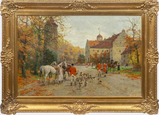 Georg Karl Koch (Berlin 1857 - Berlin 1931). Aufbruch zur Jagd. - photo 2