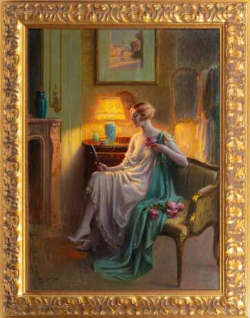 Delphin Enjolras (Courcouron 1857 - Ardèche 1945). Femme au Miroir. - photo 1