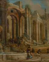 Franz Lorenz Viechter (München 1664 - Wien 1726). Karawanserei in Ruinen.