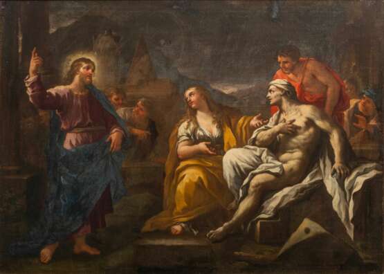 Paolo de Matteis (Piano del Cilento 1662 - Neapel 1728). Die Erweckung des Lazarus. - photo 1