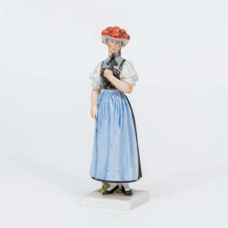 Richard Förster (St. Petersburg 1873 - München 1956), tätig in München. Junge Frau in Gutacher Tracht. - photo 1