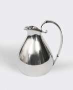 Silberwaren. Carl M. Cohr Fredericia, ab 1893-1937. Eleganter Art-déco Wasserkrug.