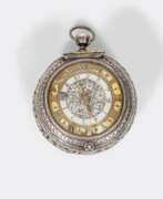 Decorative clocks. Goullons, Paris. Louis-Quatorze Taschenuhr 'Kutschenuhr' mit Alarm.